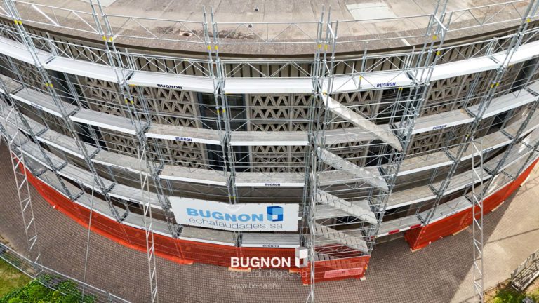 L'Aula Magna avec Bugnon échafaudage